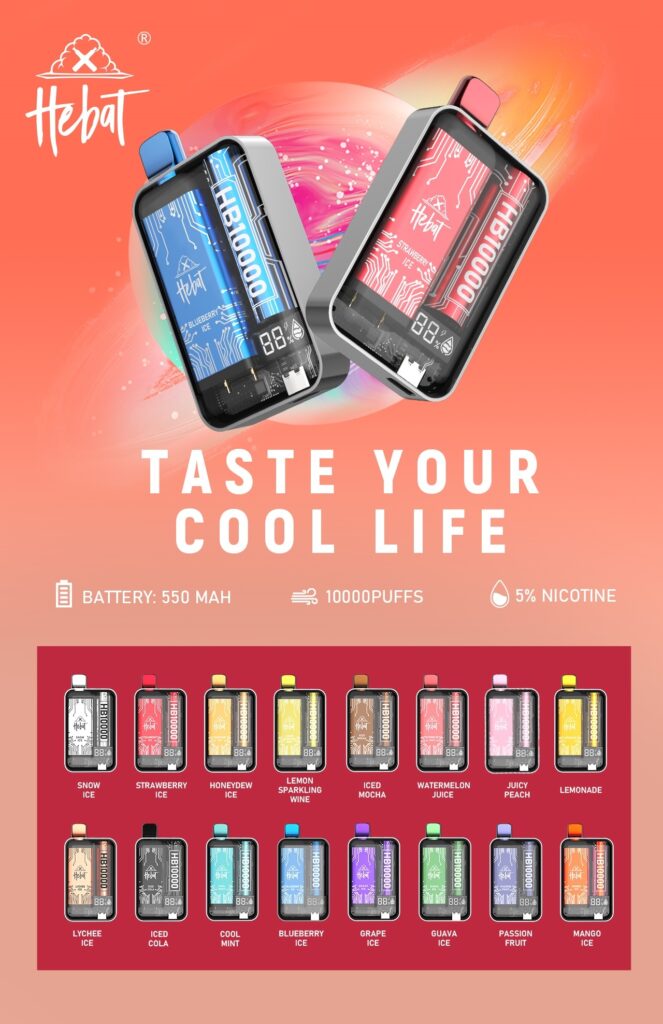 HEBAT 喜貝10000口一次性電子煙:重新定義持久暢吸體驗 2 HEBAT 禧貝