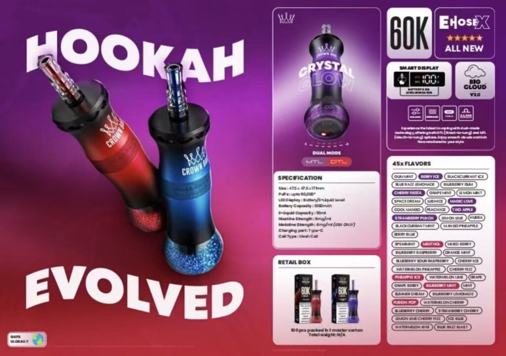 阿爾法赫水煙三代 60000口:超越極限,定義未來的拋棄式水煙體驗 2 阿爾法赫水煙