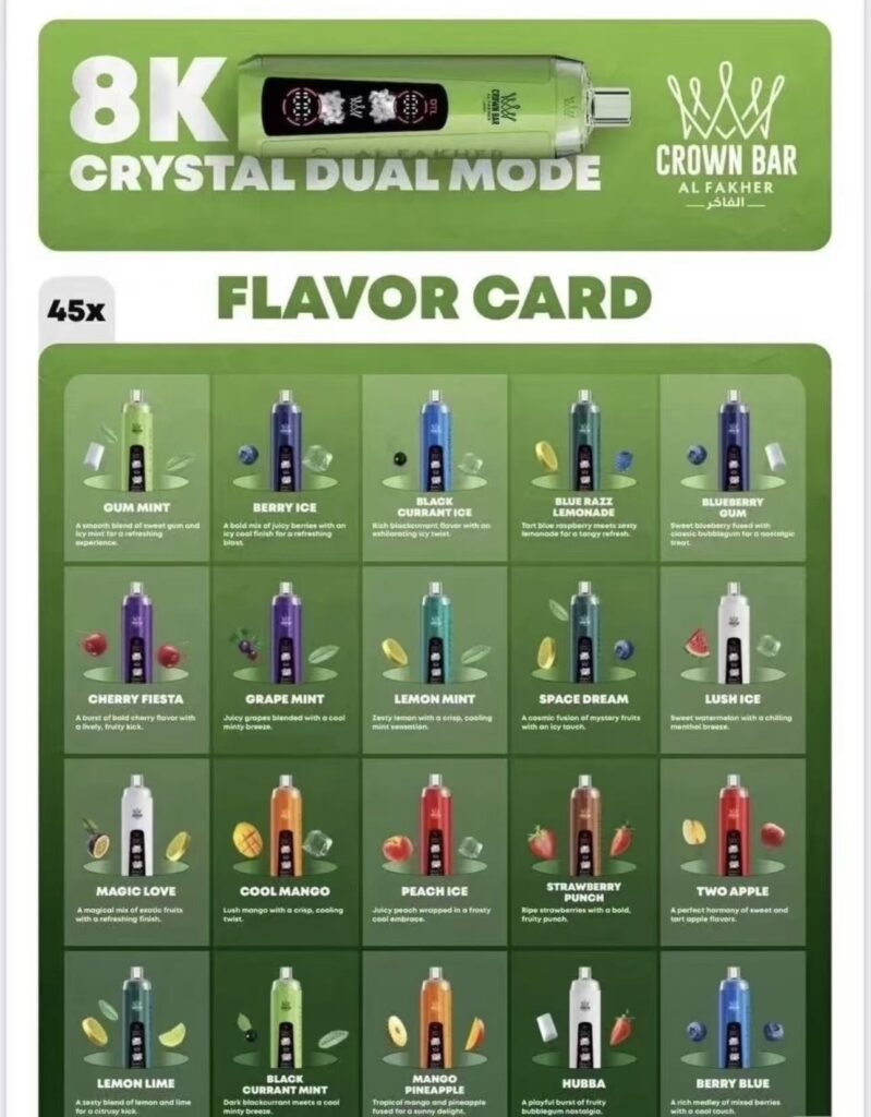 阿爾法赫水煙 水晶款8000口 一次性電子煙|中東水煙王的掌中進化論 4 阿爾法赫水煙