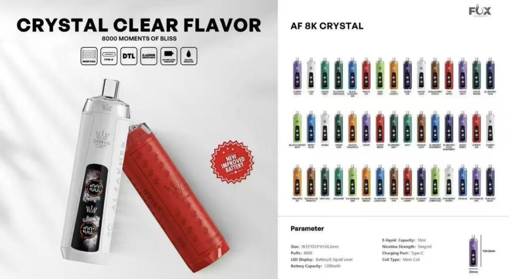 阿爾法赫水煙 水晶款8000口 一次性電子煙|中東水煙王的掌中進化論 3 阿爾法赫水煙